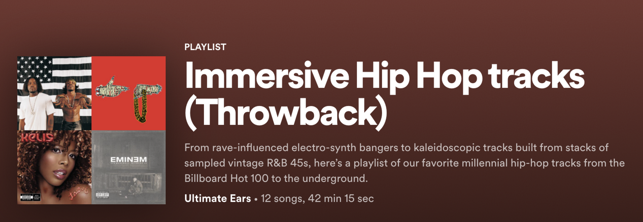Playlist: Immersive Throwback Hip Hop Tracks